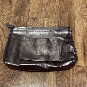 Lancome Black/Pewter Metallic Clutch Bag